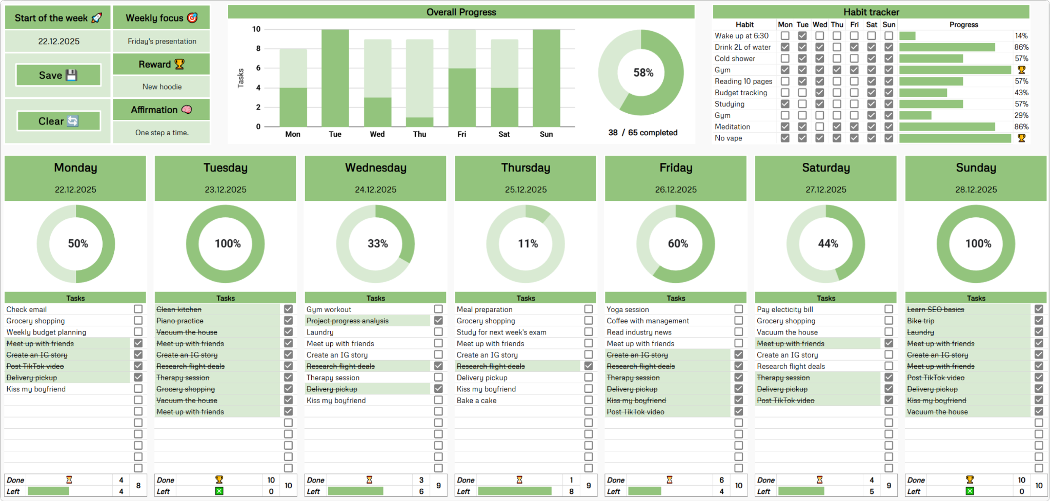 Weekly Planner preview